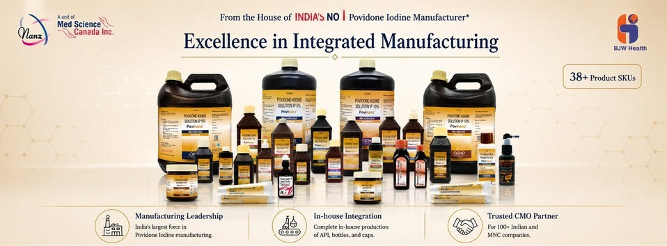 Excellence in Integrated Manufacturing - India's No.1 Povidone Iodine Manufacturer