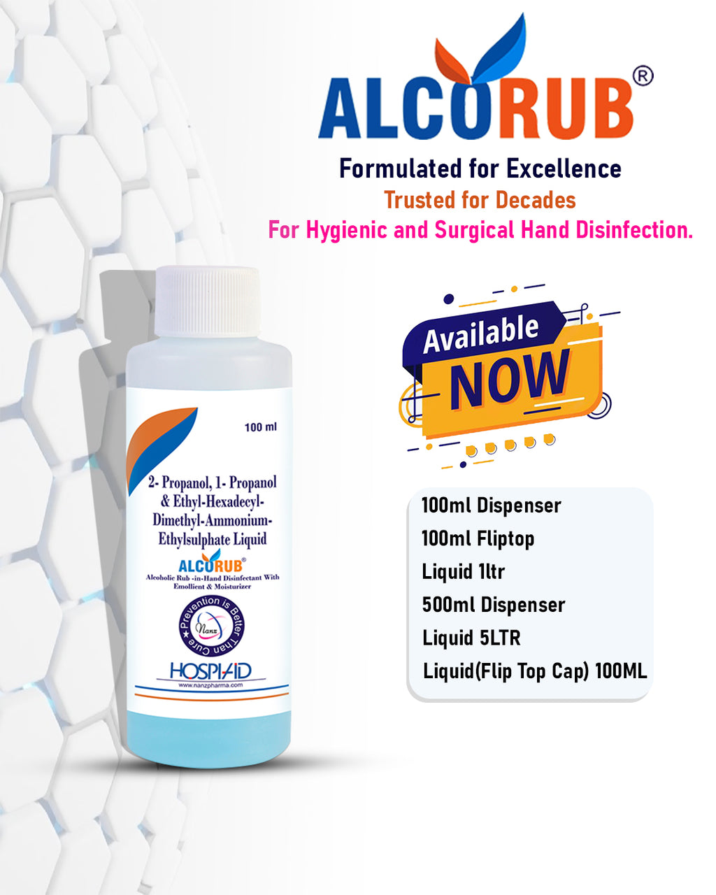 Alcorub Liquid 100ml Fliptop