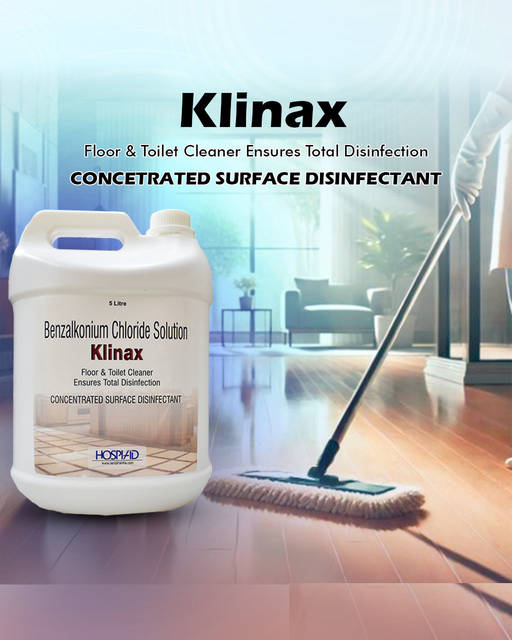 Klinax Disinfectant | Benzalkonium Chloride (BKC)