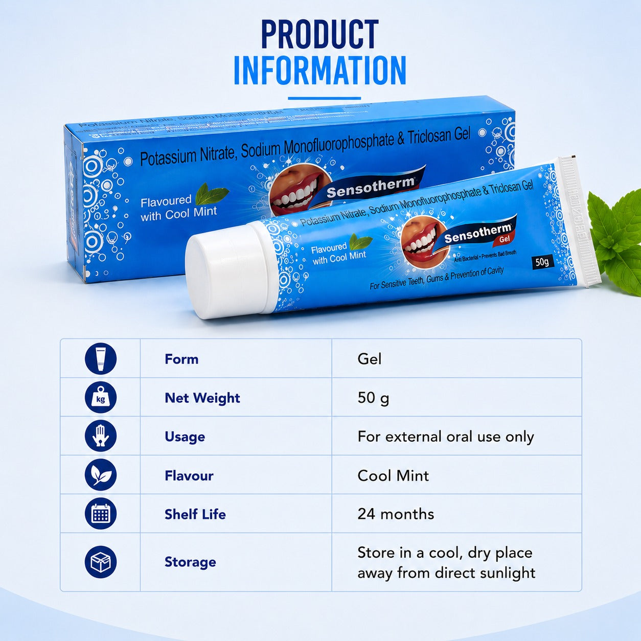Sensotherm Gel 50gm