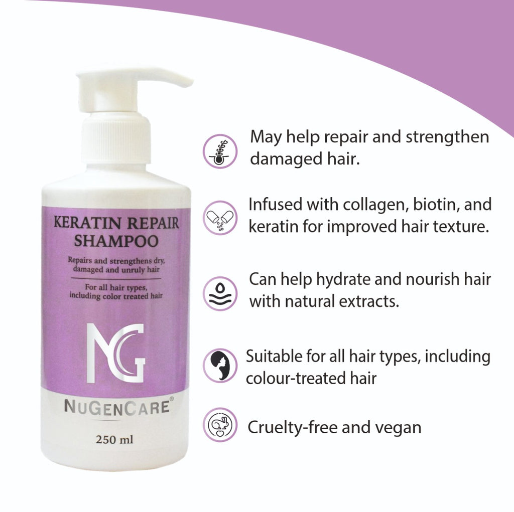 Nugencare Keratin Repair Shampoo 250Ml